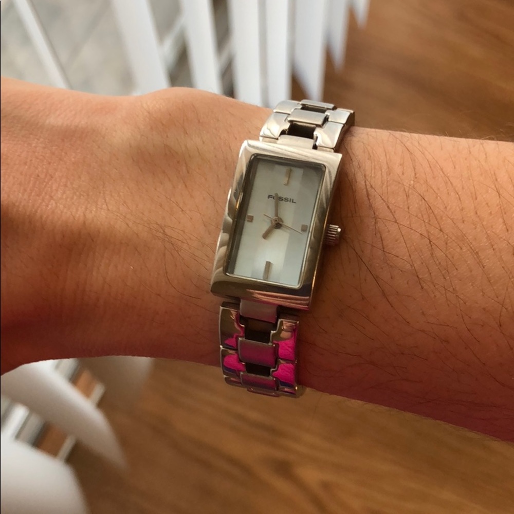 💙Fossil Light Blue Face Watch💙